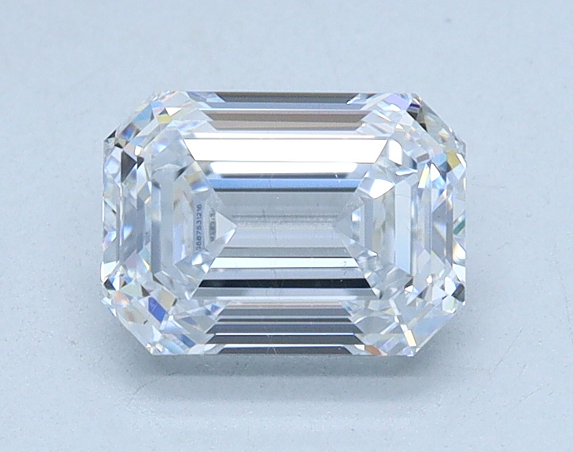 1.02 carat Emerald lab grown diamond, E color, VS2 clarity