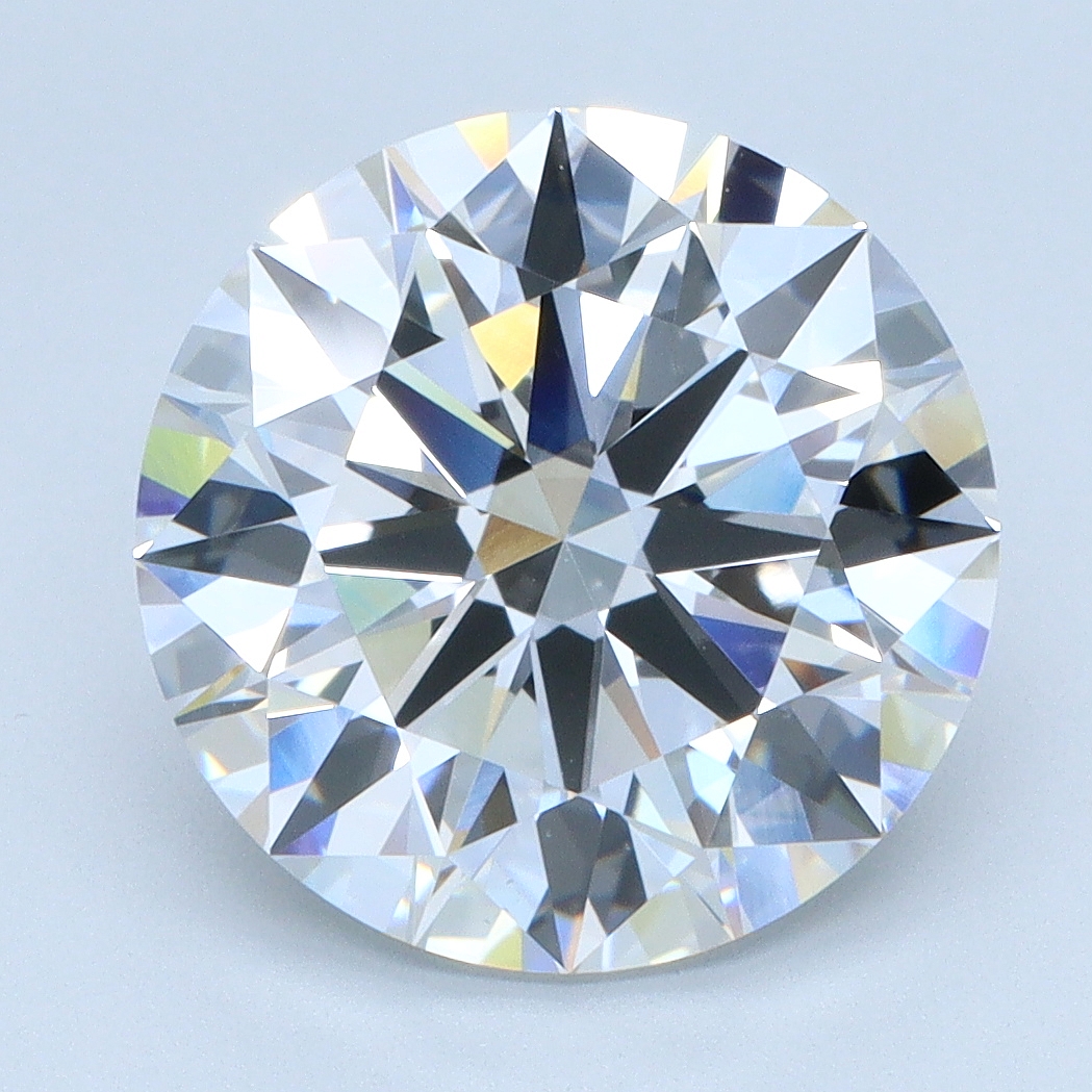 4.07 Carat Round Cut Lab Diamond