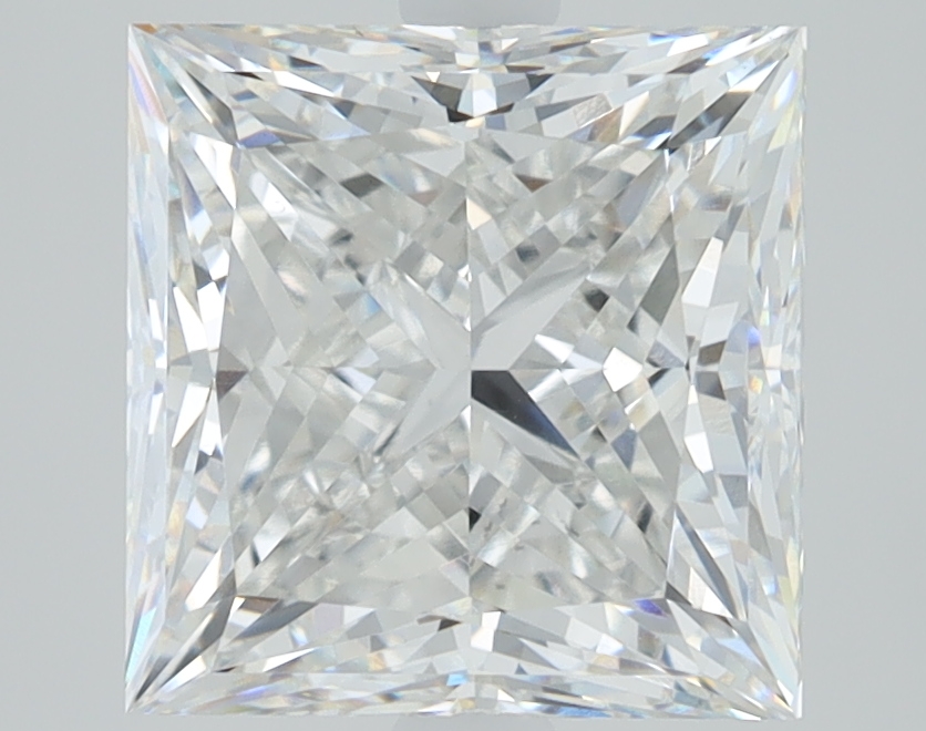 4.01 Carat Princess Cut Lab Diamond