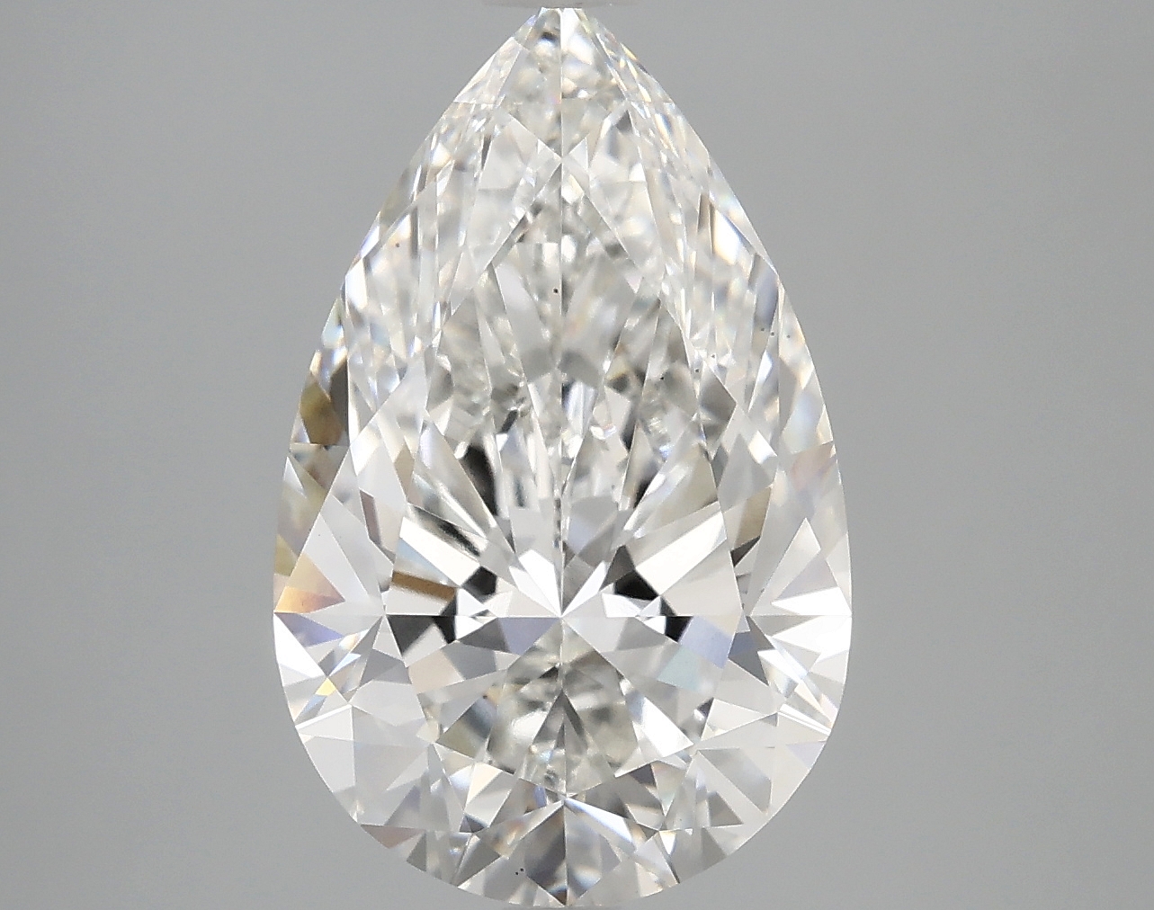 4.52 carat Pear lab grown diamond, G color, VS2 clarity