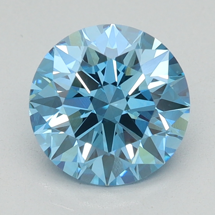 1.08ct Round Blue VVS2 Lab-Grown Diamond