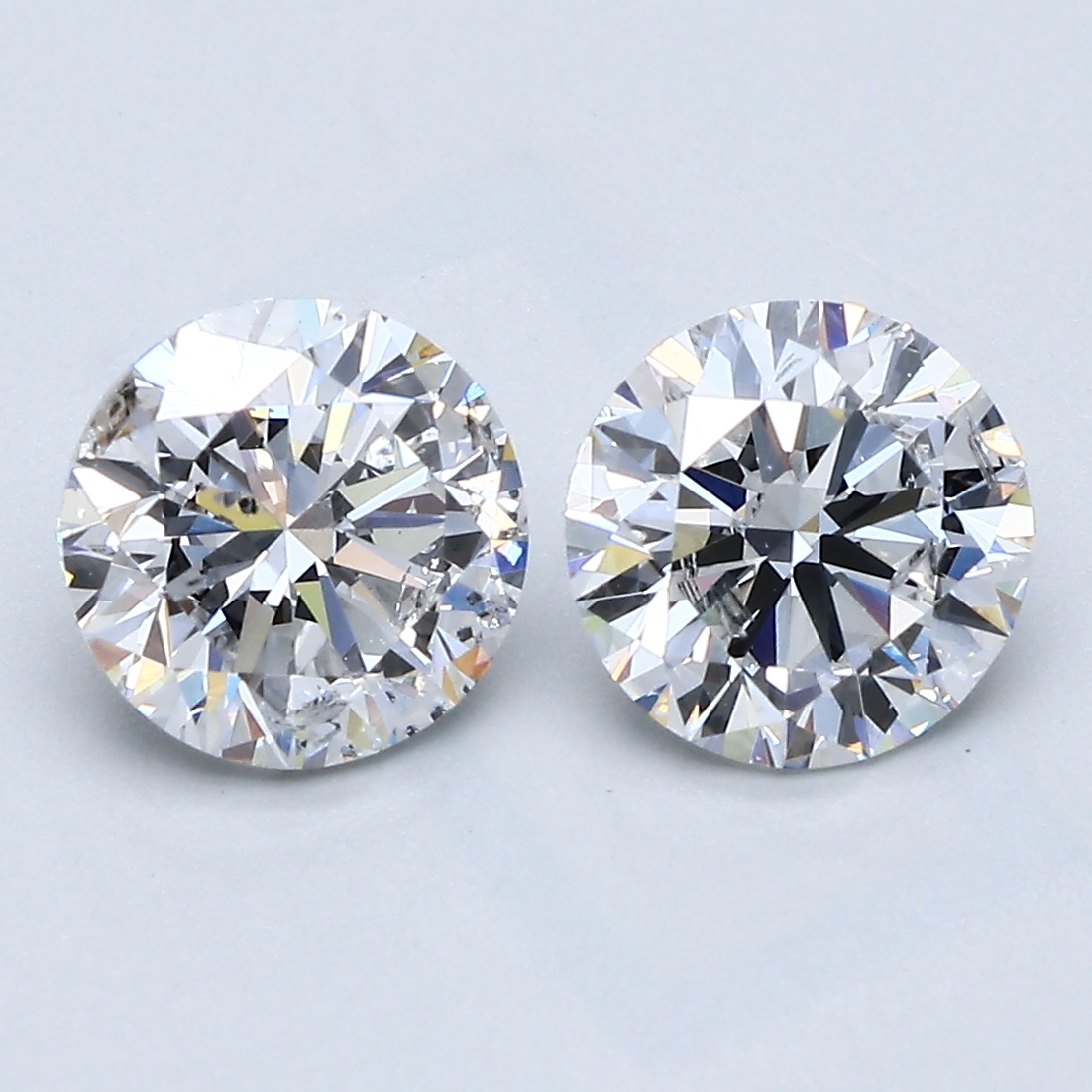 2.4 Carat Round Cut Lab Diamond