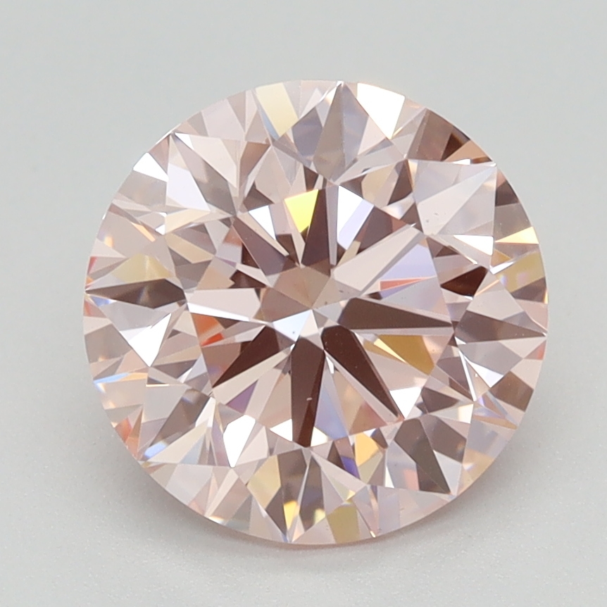 2.14ct Round Fancy Light Pink VS1 Lab-Grown Diamond