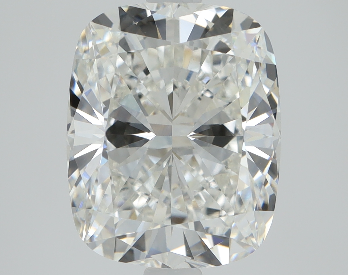 2.82 carat Cushion lab grown diamond, F color, VVS2 clarity