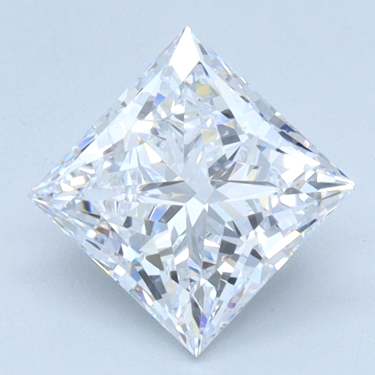 1.21 carat Princess lab grown diamond, D color, VS1 clarity
