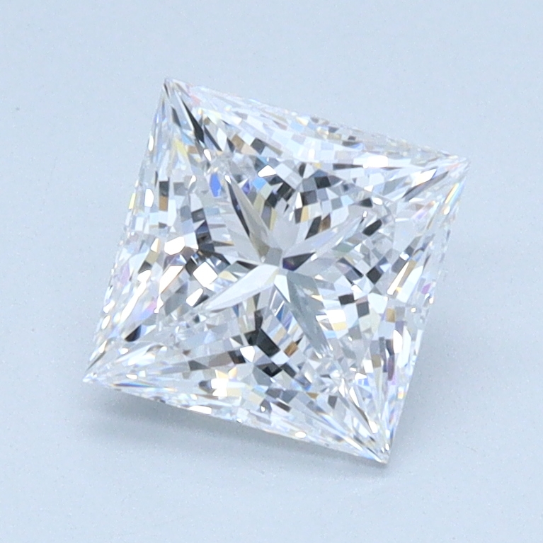 1.09 carat Princess lab grown diamond, D color, VS1 clarity