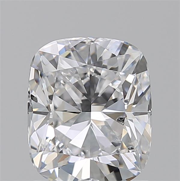 1.55 carat Cushion lab grown diamond, E color, SI1 clarity