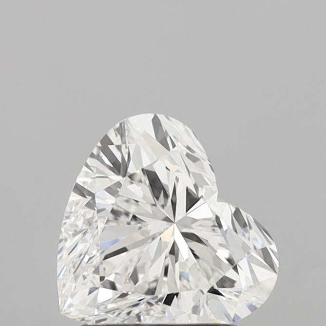 1.54 carat Heart lab grown diamond, E color, VS1 clarity