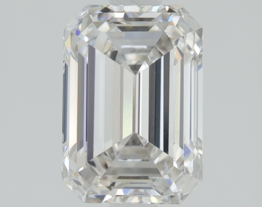 1.29 carat Emerald lab grown diamond, G color, VVS2 clarity