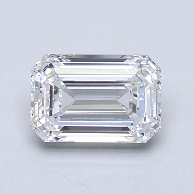 1.02 carat Emerald lab grown diamond, D color, SI1 clarity