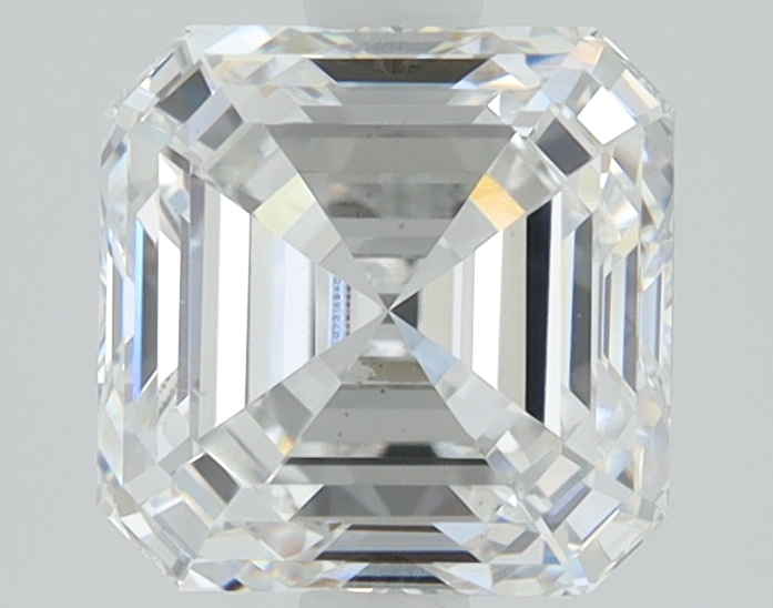 1.52 carat Asscher lab grown diamond, D color, VS1 clarity