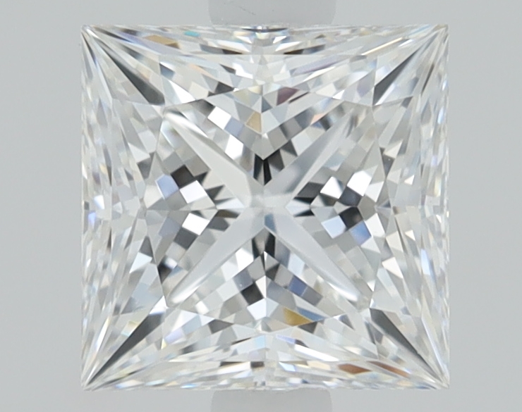 1.09 carat Princess lab grown diamond, E color, VS1 clarity