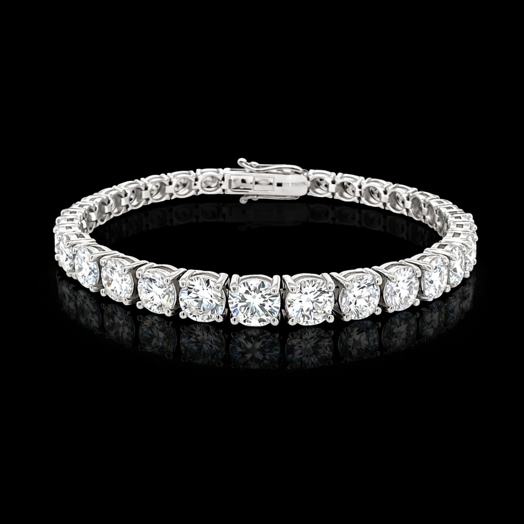 Round Tennis Bracelet 17.42 carat Round lab-grown diamond EFG color VS2 clarity stock LGD3570TBC