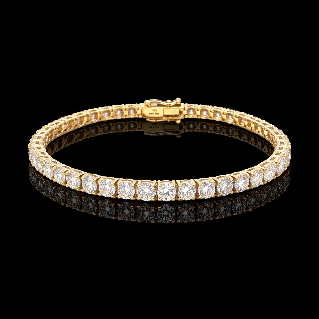 Round Tennis Bracelet 10.55 carat Round lab-grown diamond EFG color VS2 clarity stock LGD3576TBC