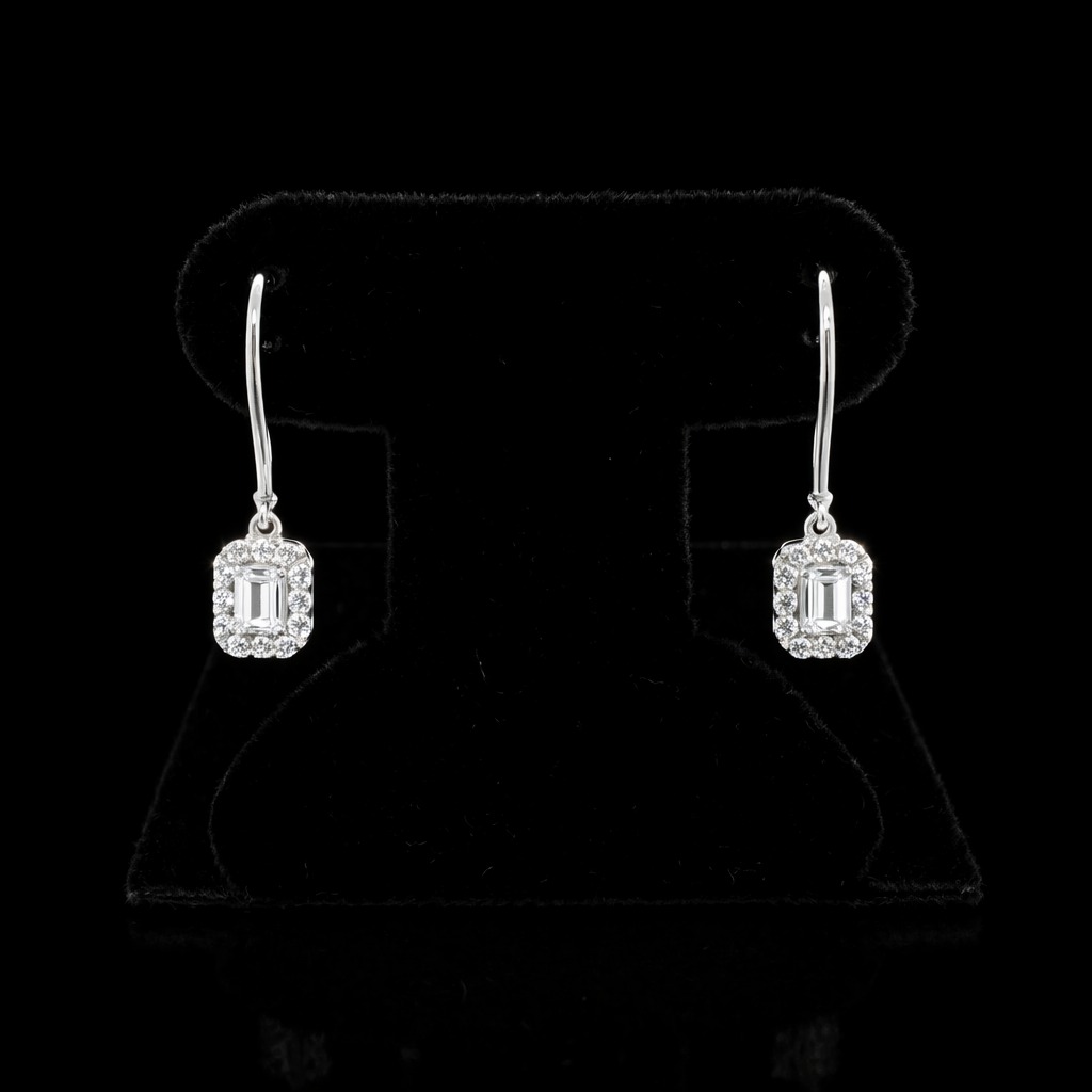 0.45ct Diamond Earrings in 14k White Gold