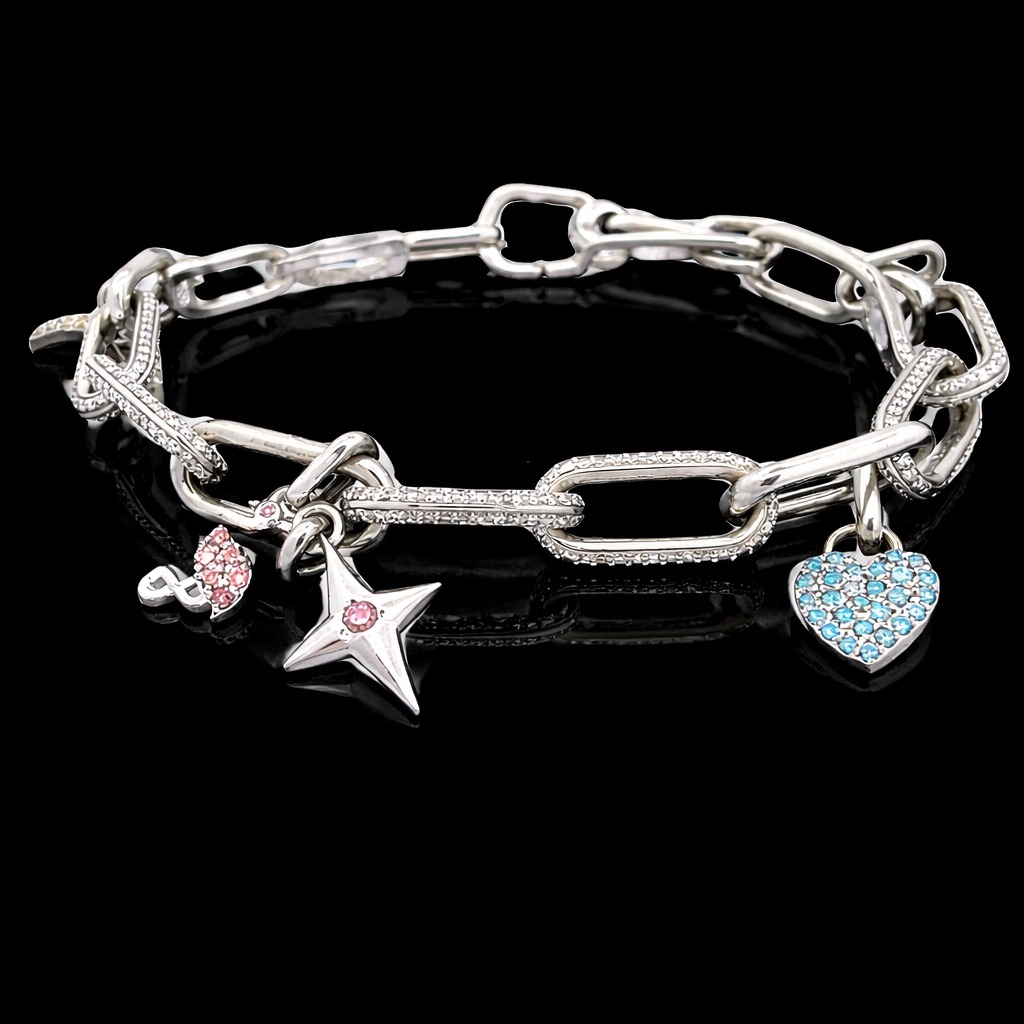Round Fancy Bracelet 2.73 carat Round lab-grown diamond MULTI color VS clarity stock TJ5674BFC