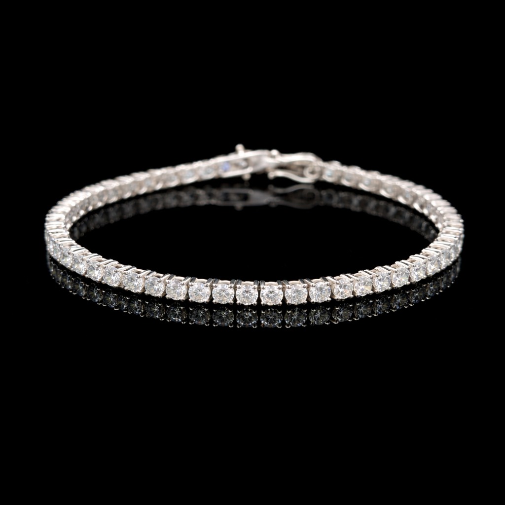 Round Tennis Bracelet 9.61 carat Round lab-grown diamond EFG color VS2 clarity stock TJ5782TBC