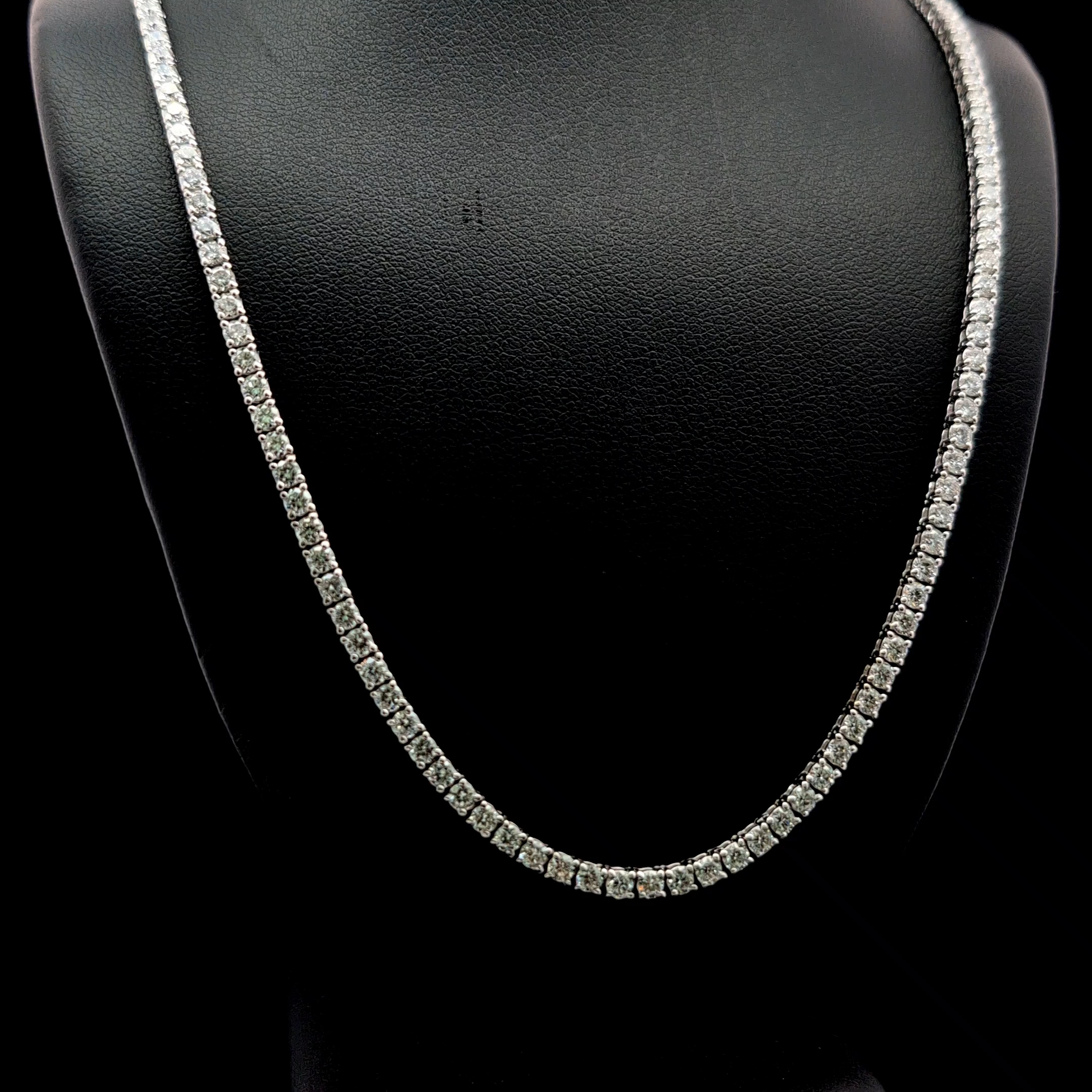 Round Tennis Necklace alternate view 1