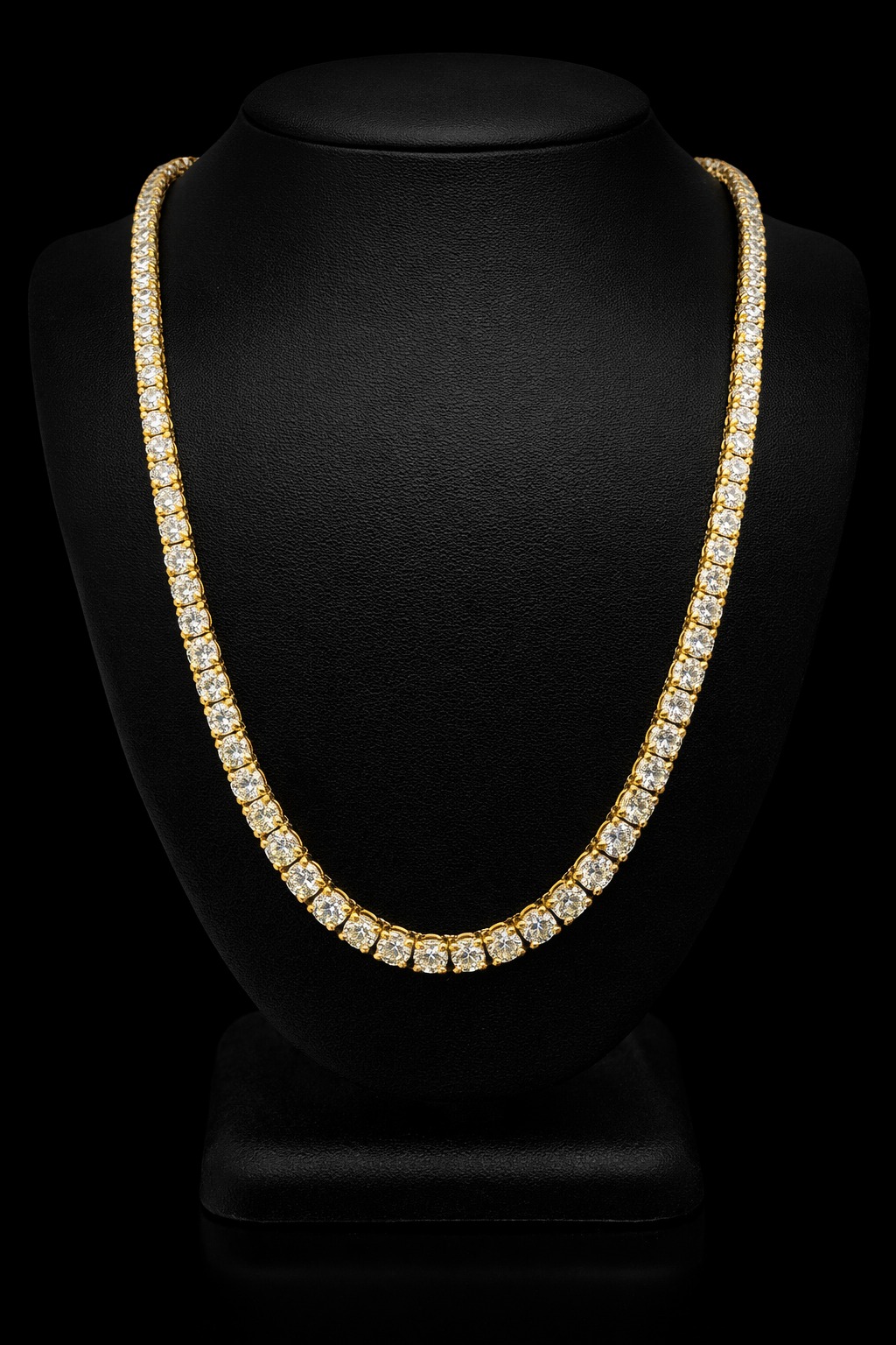 Round Tennis Necklace 15.42 carat Round lab-grown diamond EFG color VS2 clarity stock TJ5872NCY
