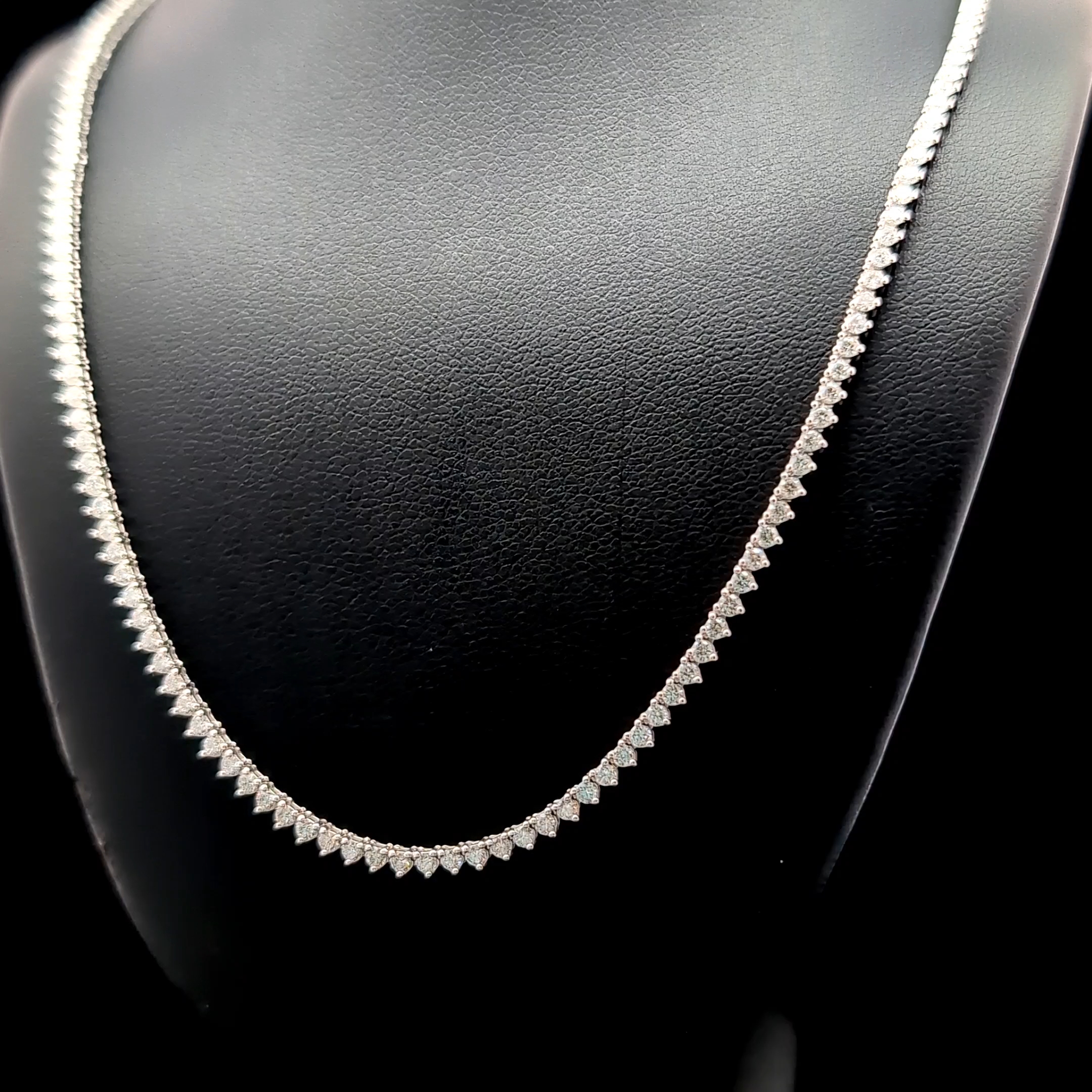 Round Tennis Necklace alternate view 1