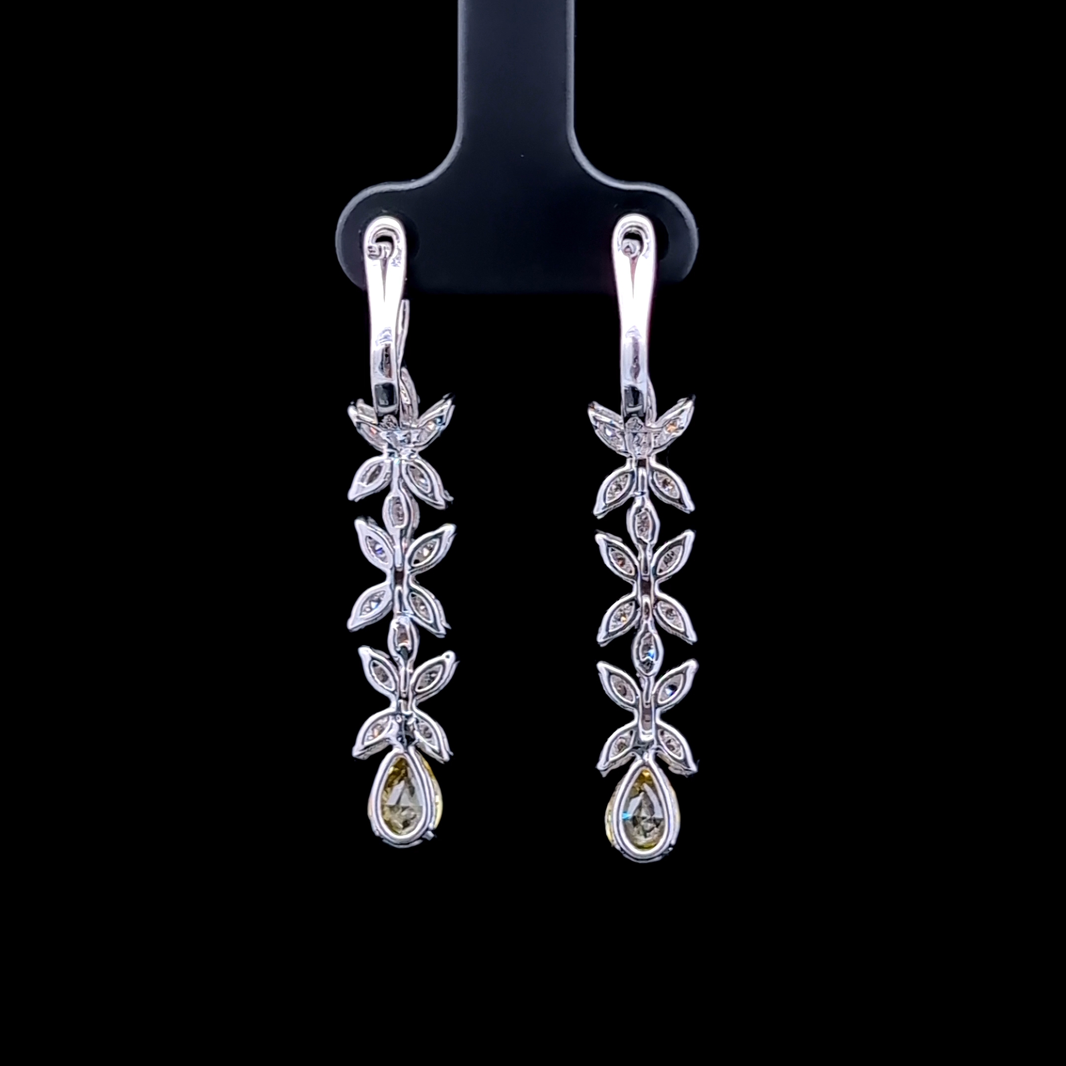 Round/Pear Drop Earrings alternate view 1