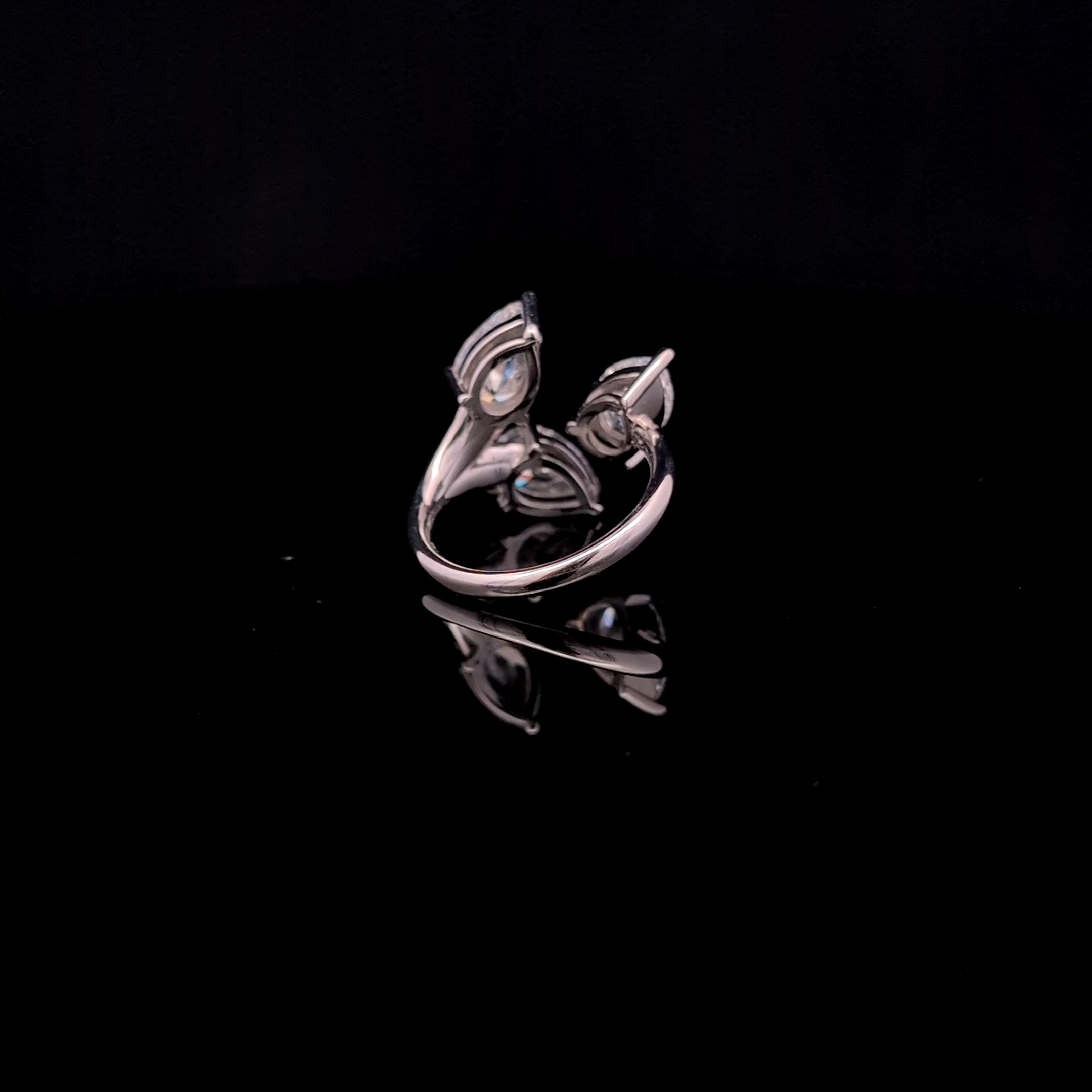 Pear 3 Stone Ring alternate view 1