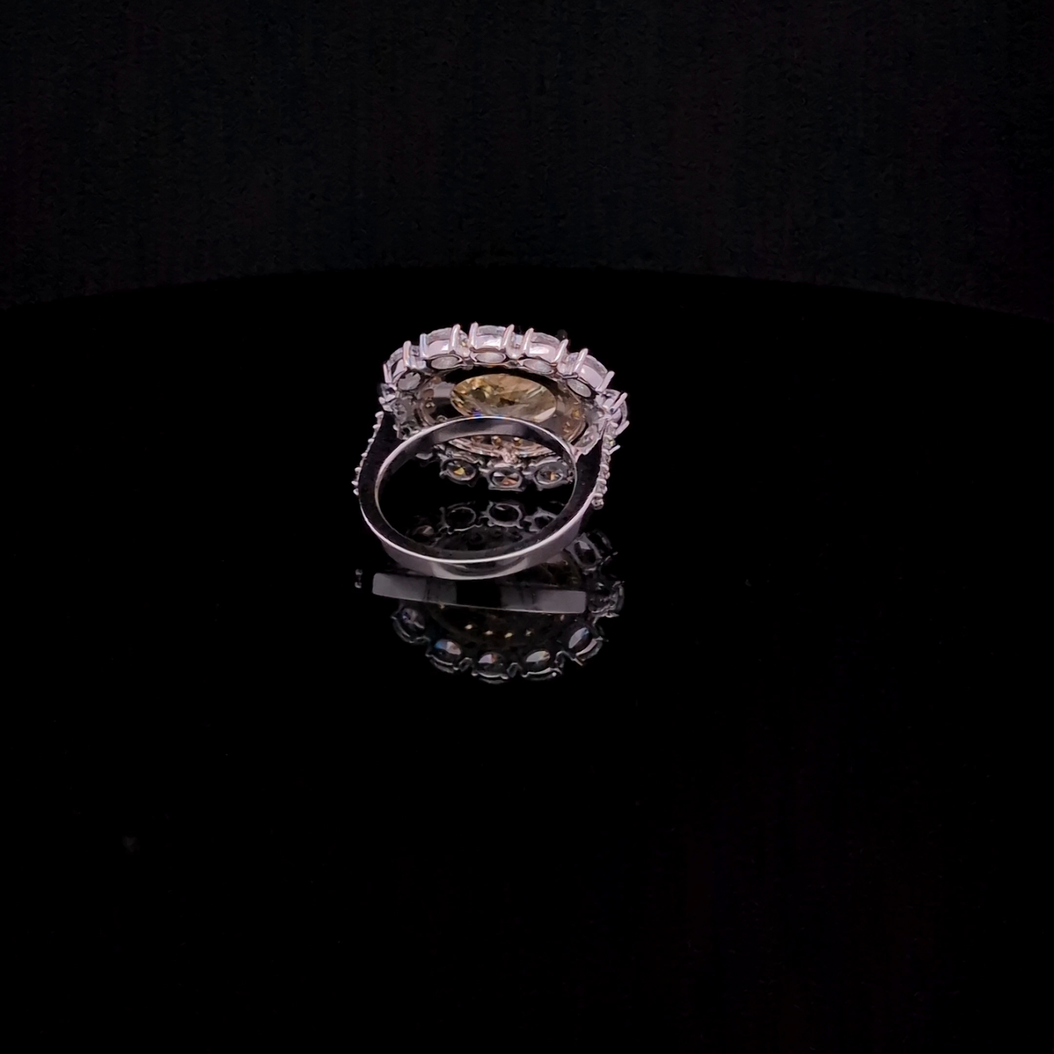 Oval Solitaire Ring alternate view 1