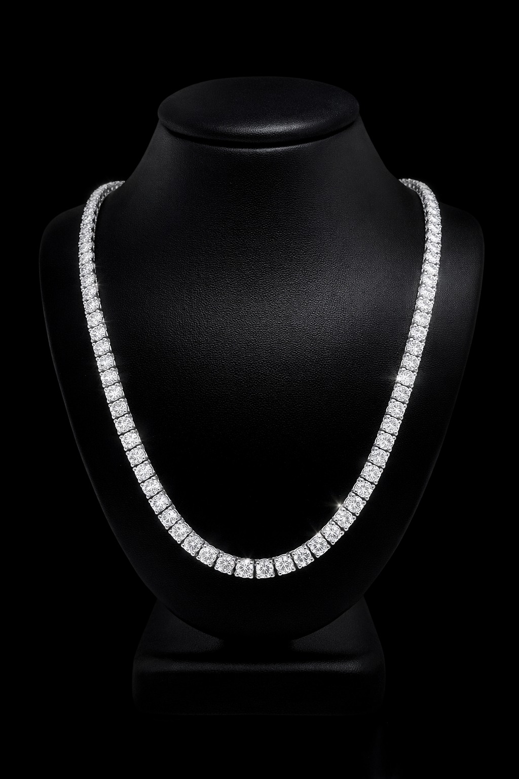 Round Tennis Necklace 19.11 carat Round lab-grown diamond EFG color VS2 clarity stock TJ7115NCW