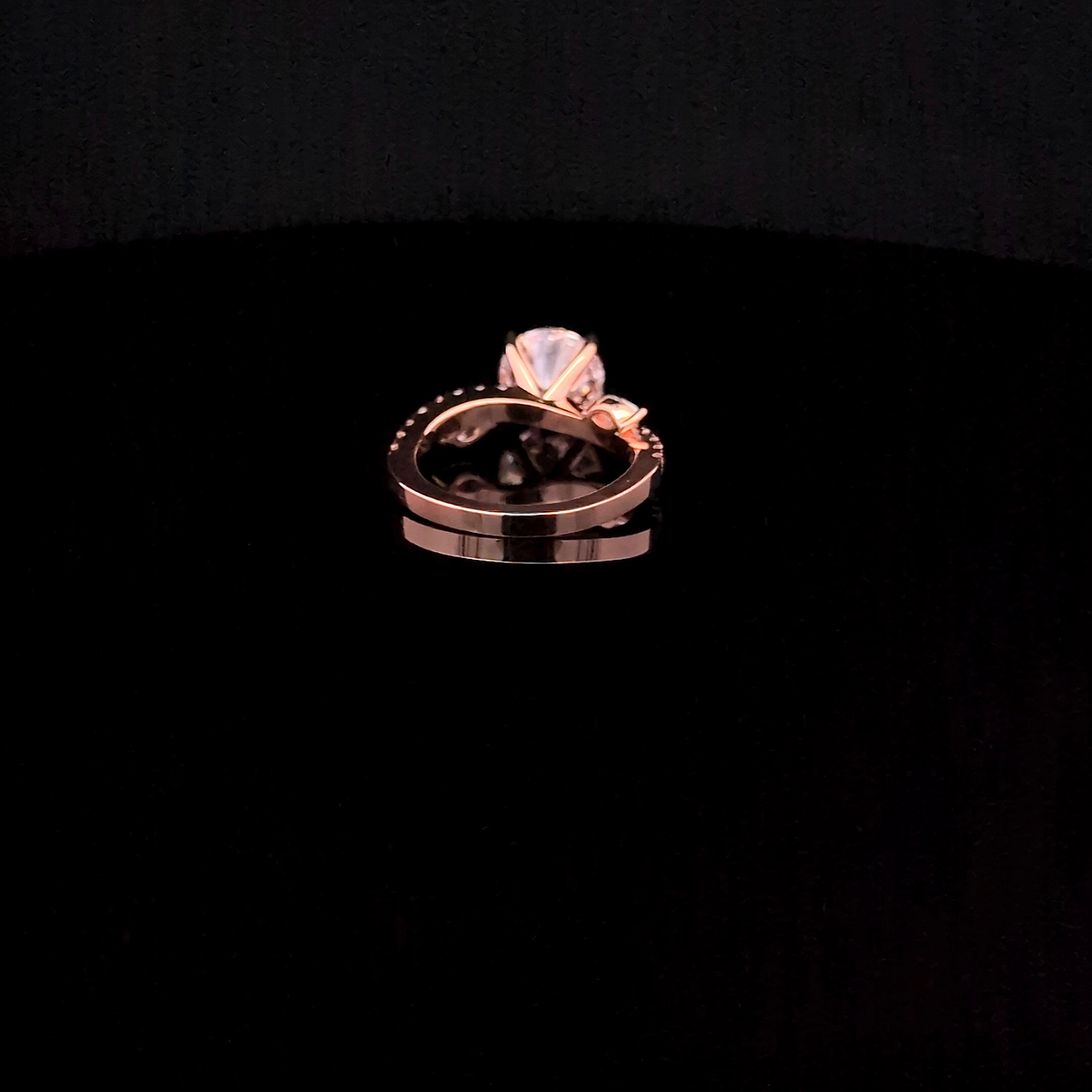 Round Solitaire Ring alternate view 1