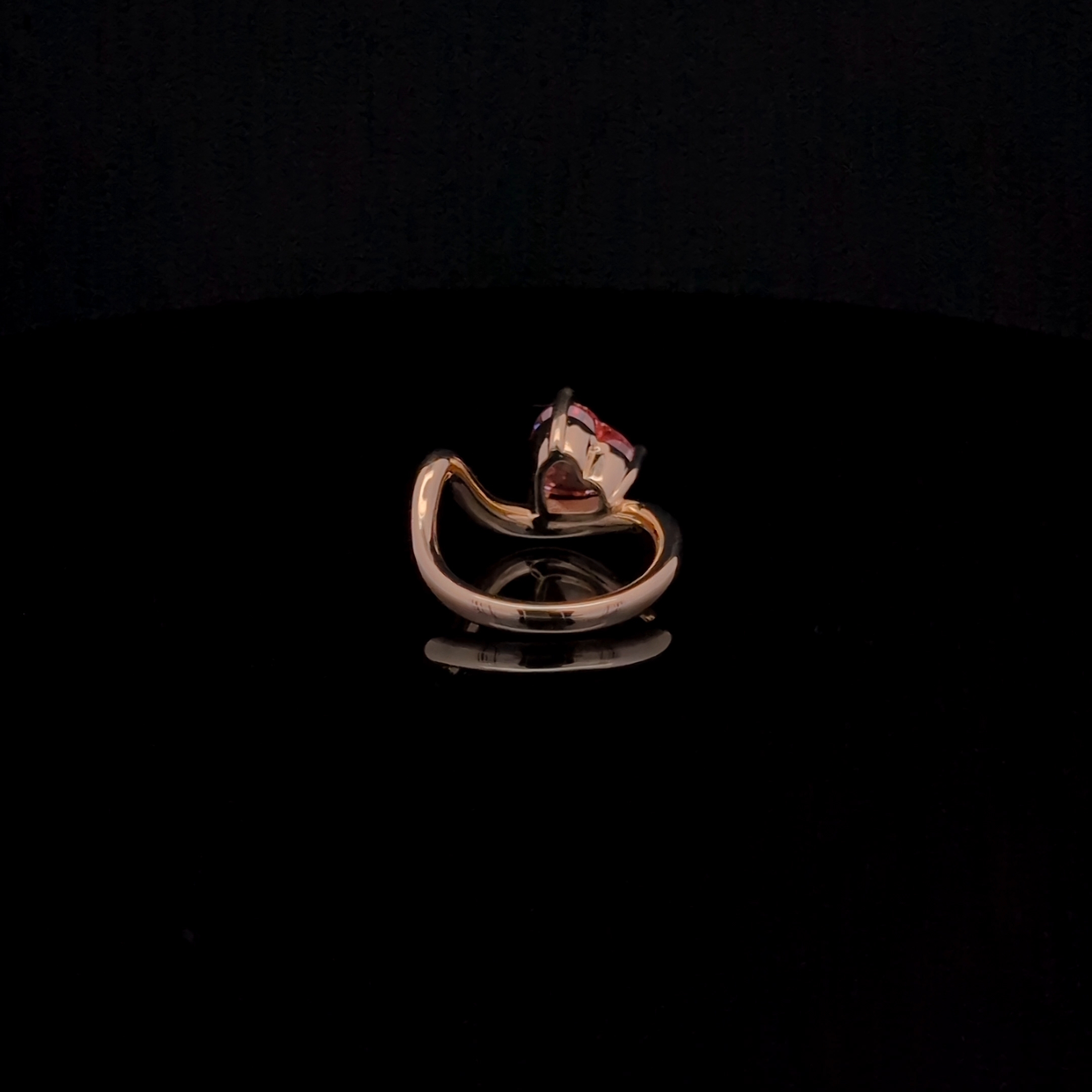 Heart Solitaire Ring alternate view 1