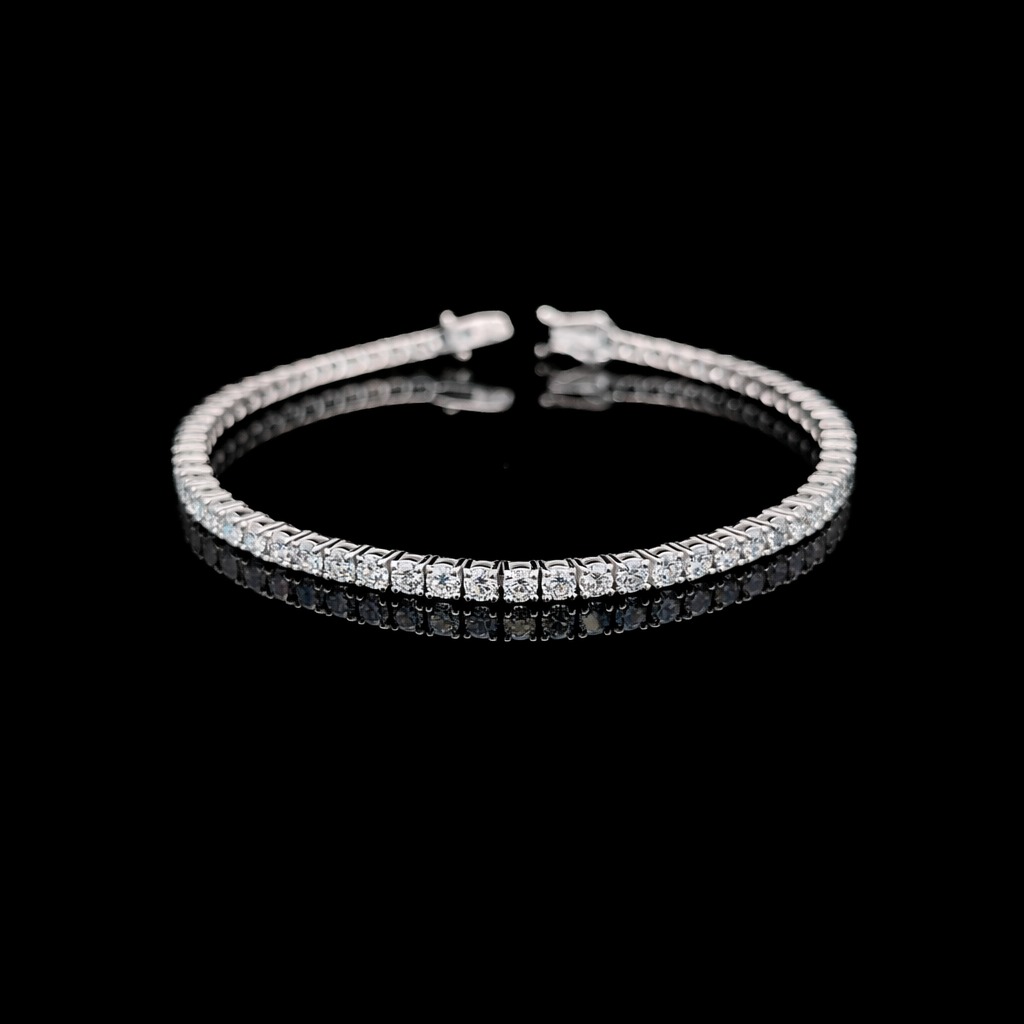 Round Tennis Bracelet 5.25 carat Round lab-grown diamond EFG color VS2 clarity stock TJ8025TBC