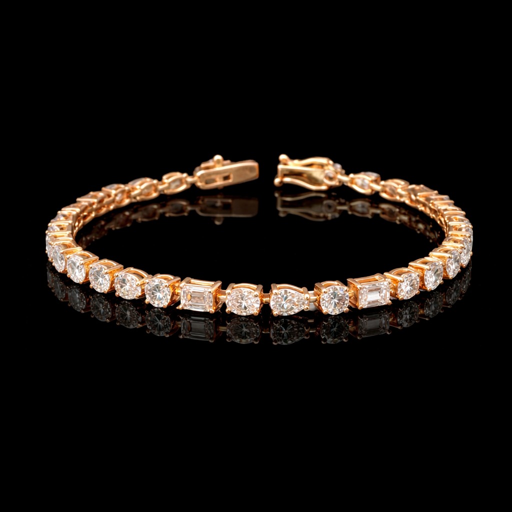 Diamond Tennis Bracelet in 14k Yellow Gold