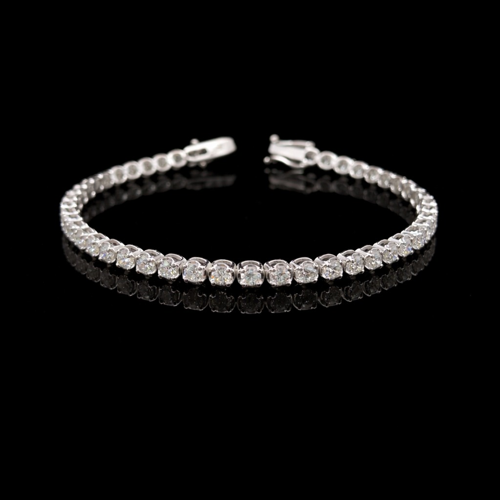 Round Tennis Bracelet 3.68 carat Round lab-grown diamond EFG color VS2 clarity stock TJ8051TBC