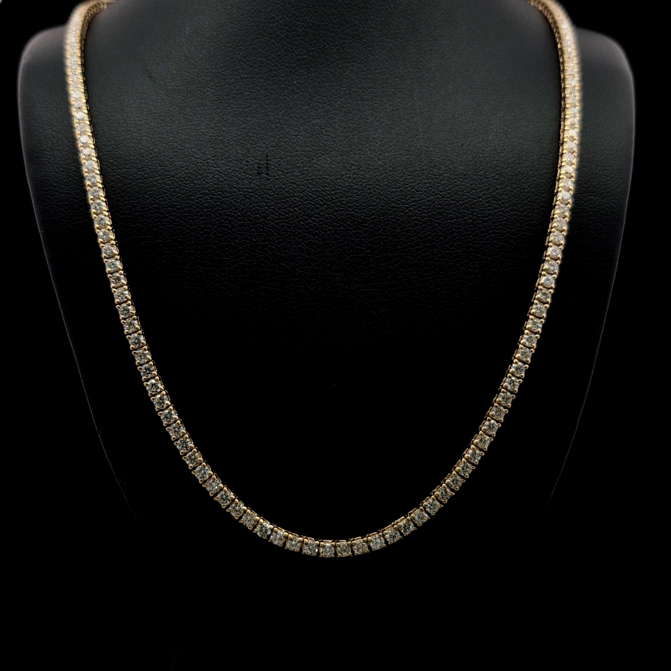 Round Tennis Necklace 5.56 carat Round lab-grown diamond EFG color VS2 clarity stock TJ8317NCY