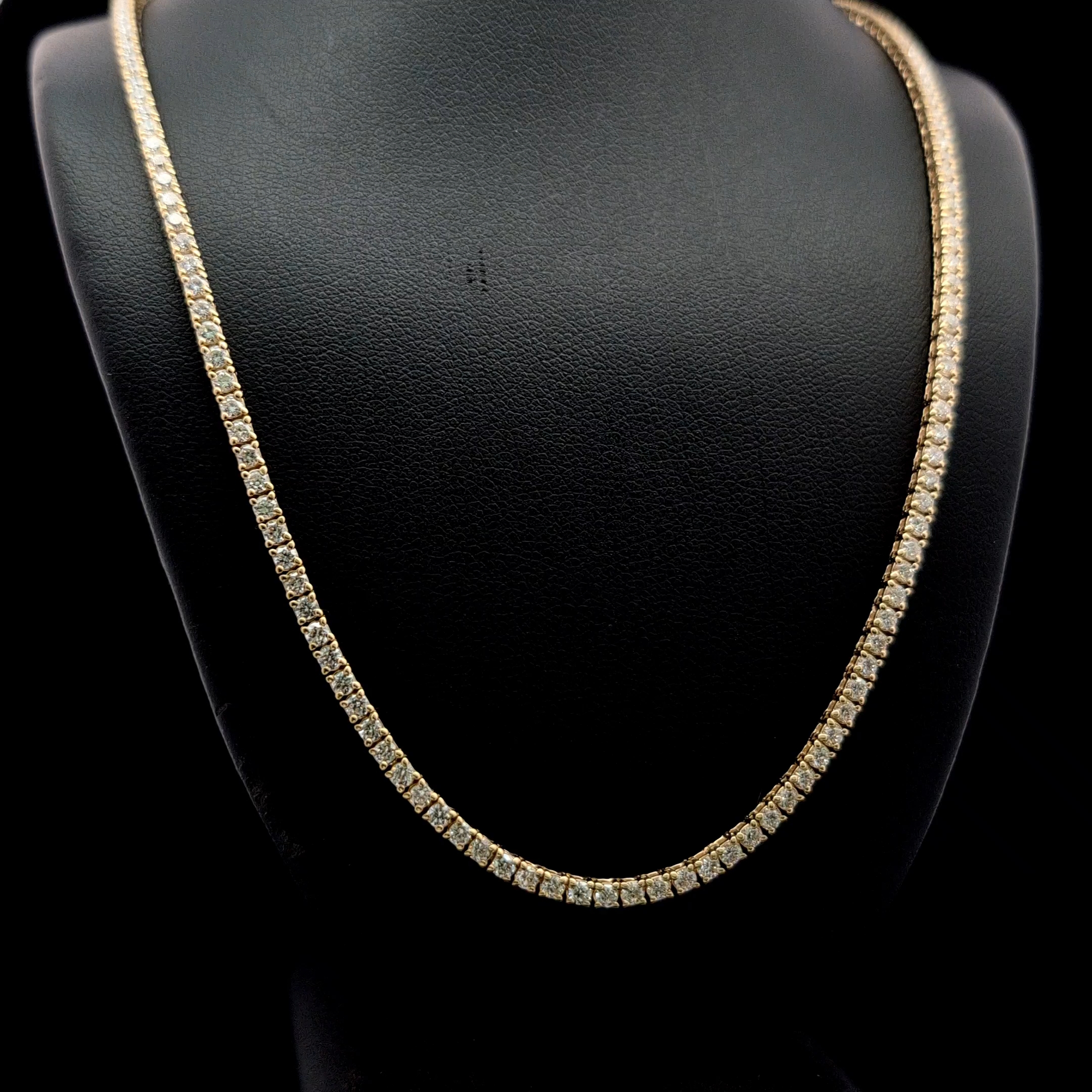 Round Tennis Necklace alternate view 1