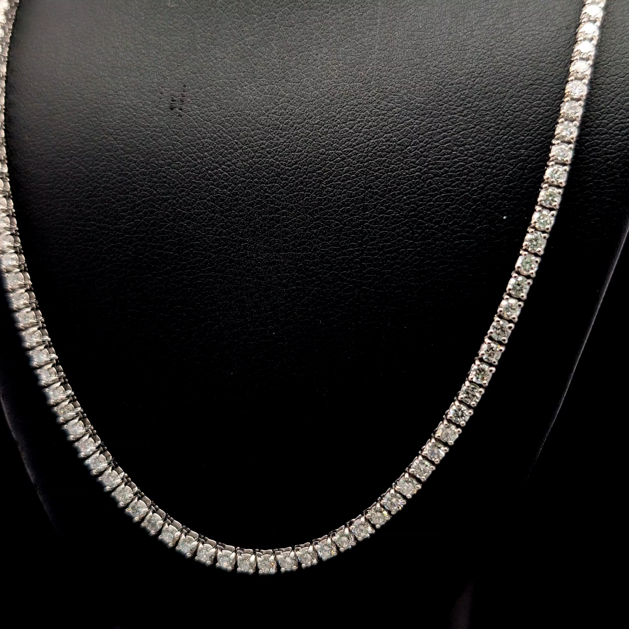 Round Tennis Necklace alternate view 1