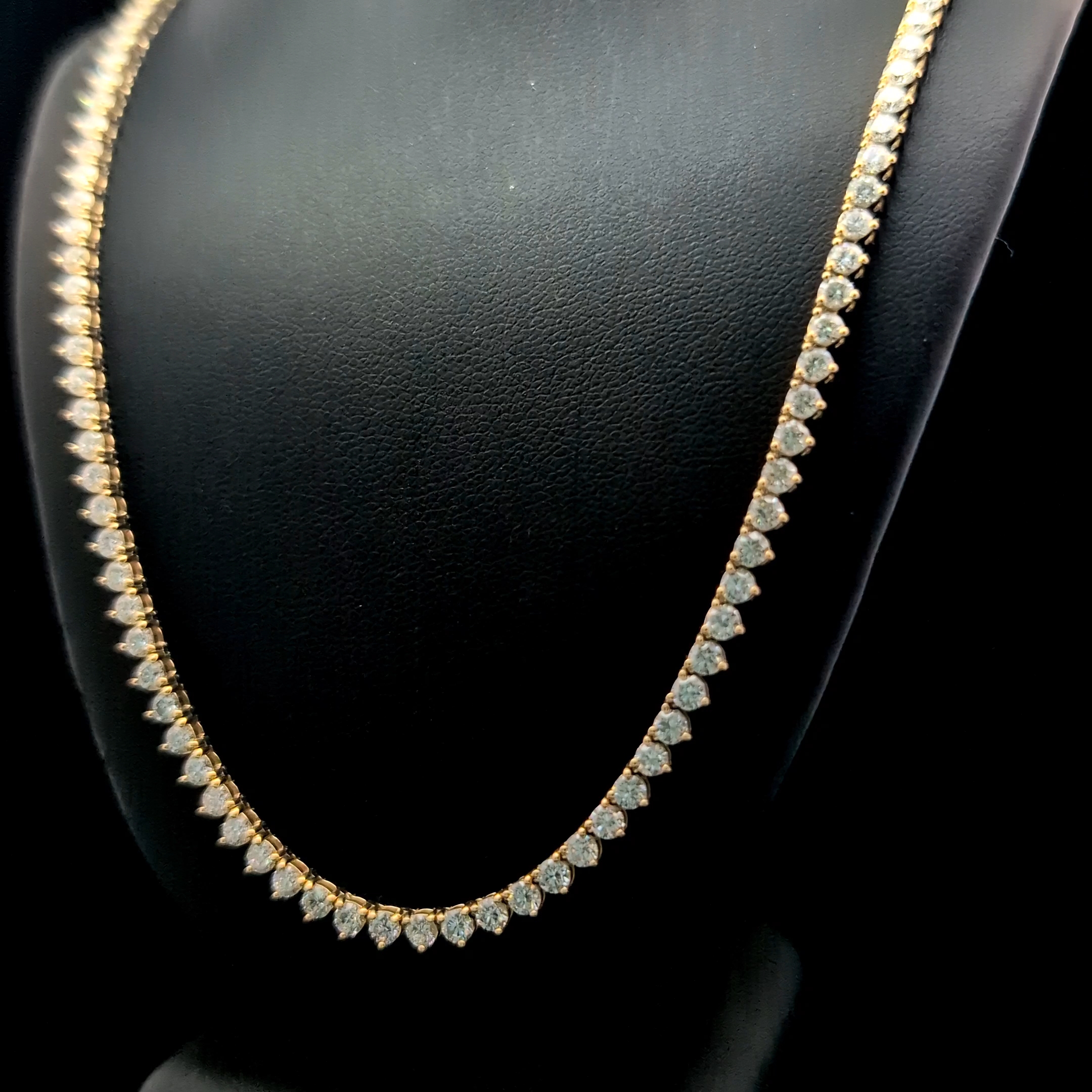 Round Tennis Necklace alternate view 1