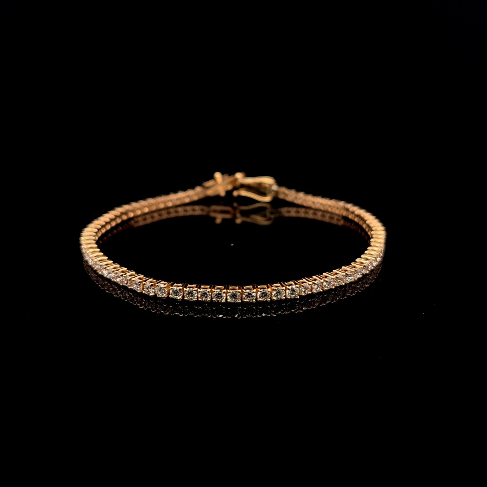 Round Tennis Bracelet 3.3 carat Round lab-grown diamond EFG color VS2 clarity stock TJ8420TBC