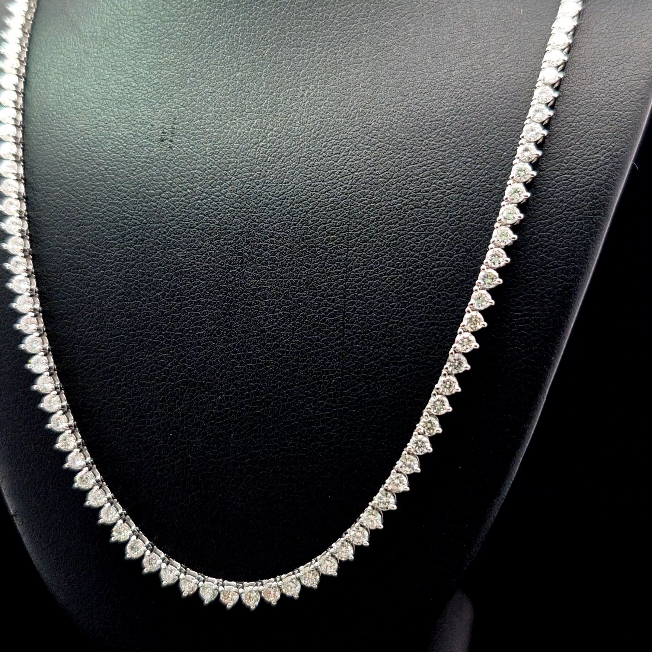 Round Tennis Necklace alternate view 1