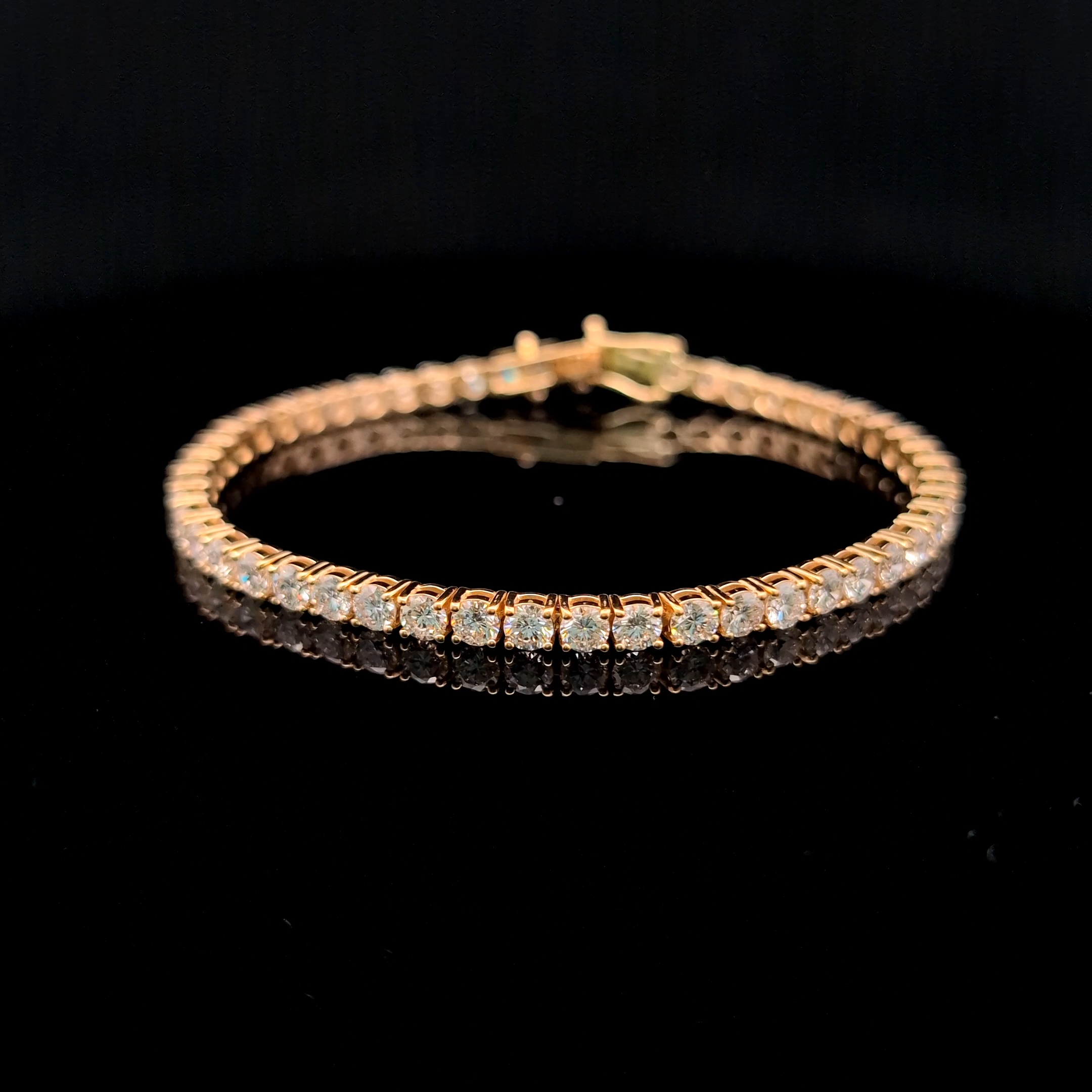 Round Tennis Bracelet 8.25 carat Round lab-grown diamond EFG color VS2 clarity stock TJ8454TBC