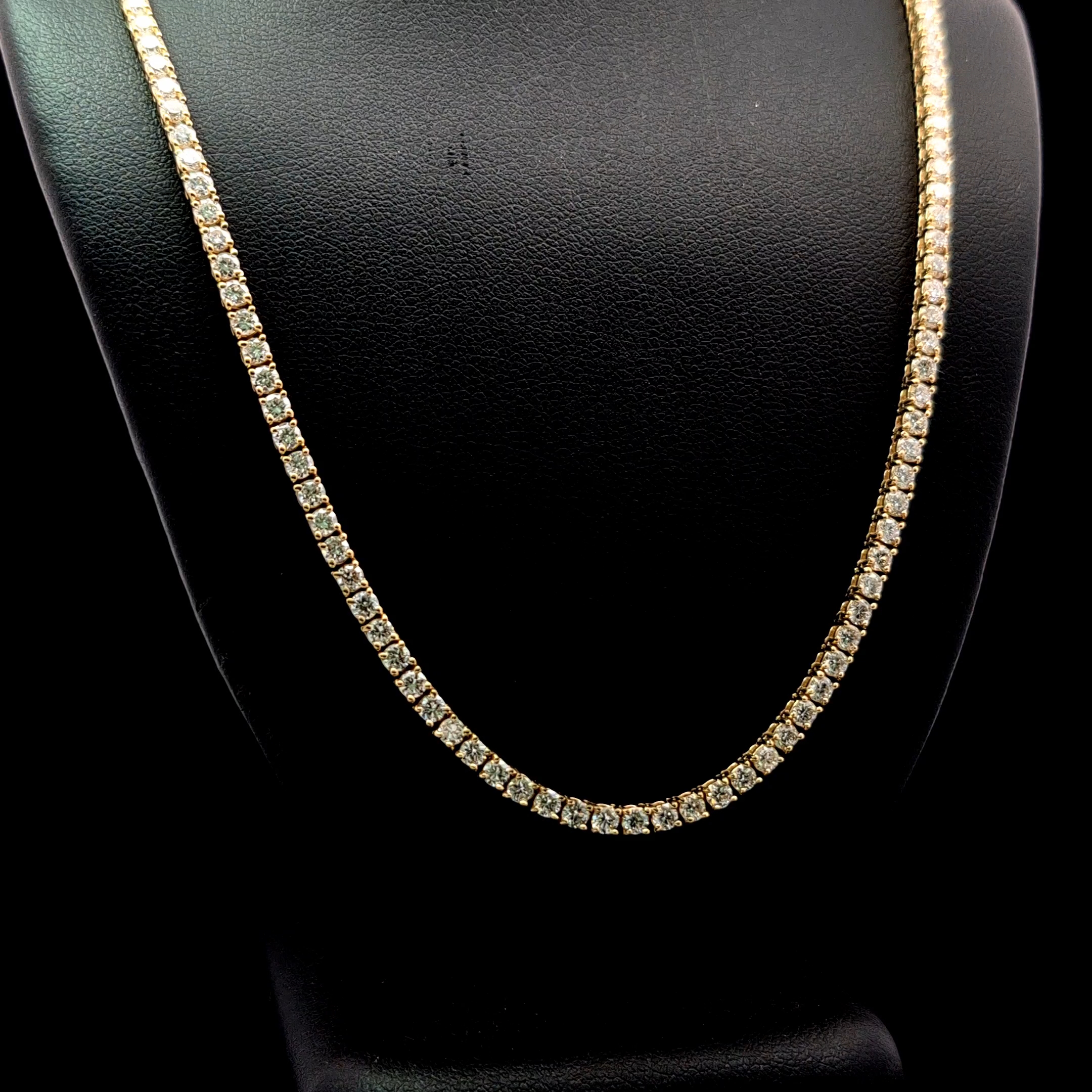 Round Tennis Necklace alternate view 1