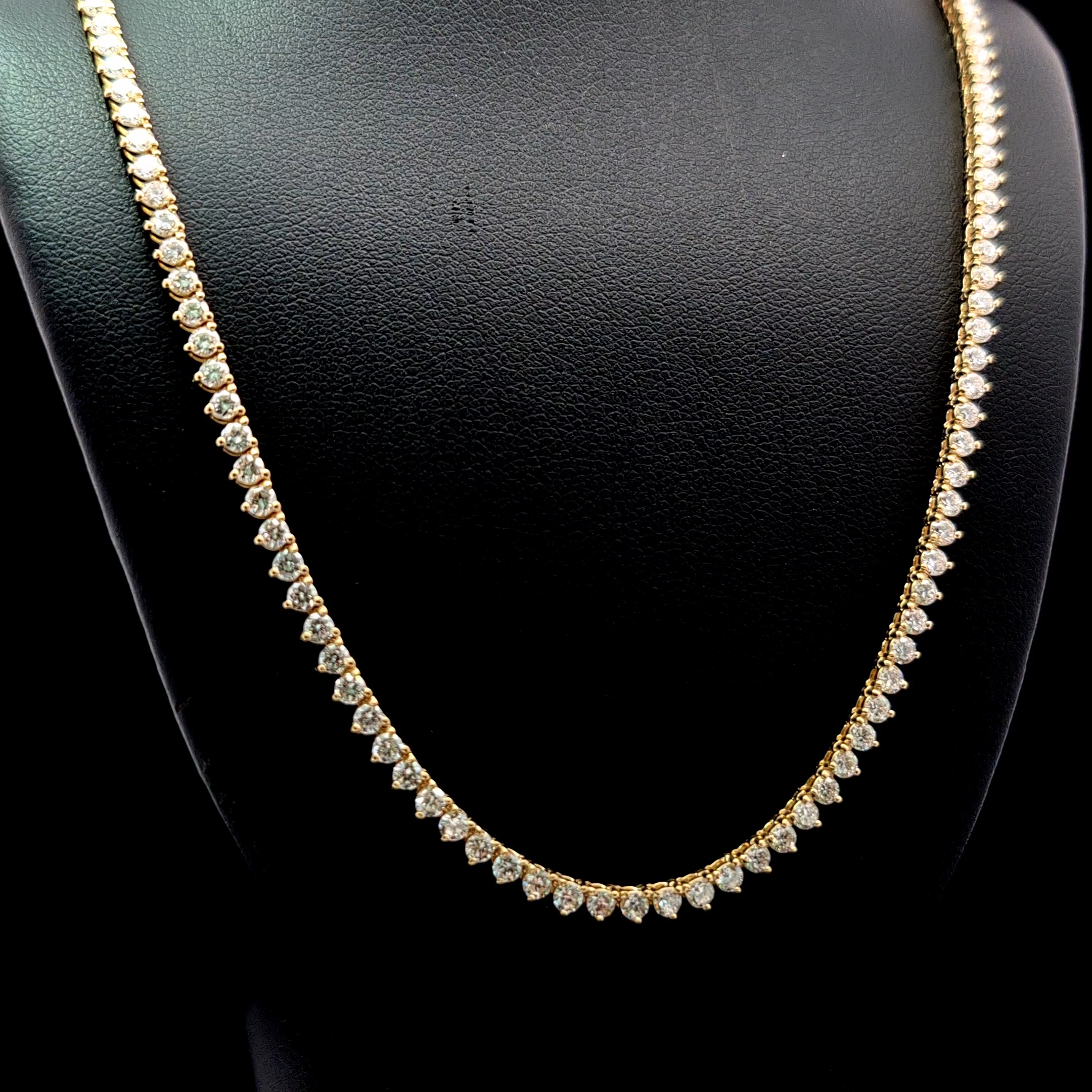 Round Tennis Necklace alternate view 1