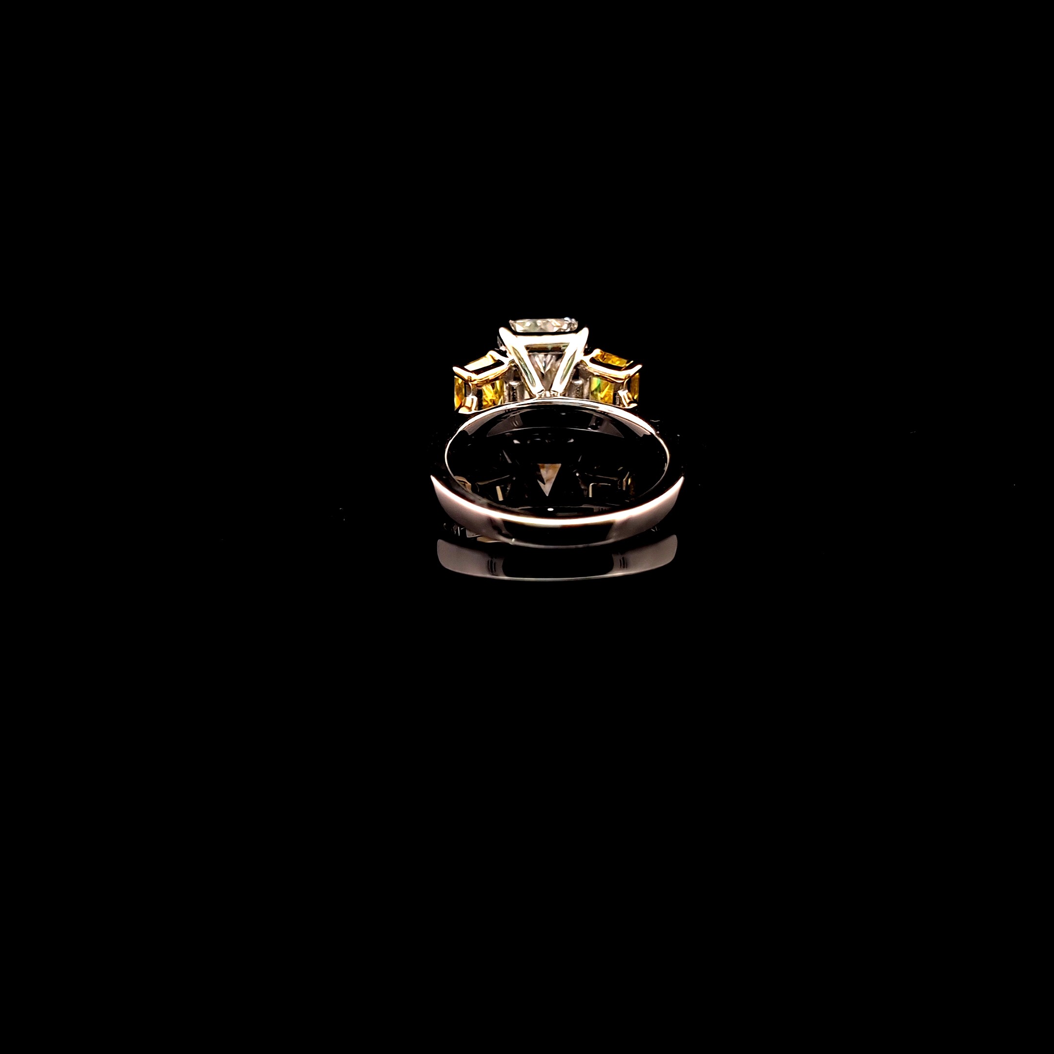 Radiant 3 Stone Ring alternate view 1