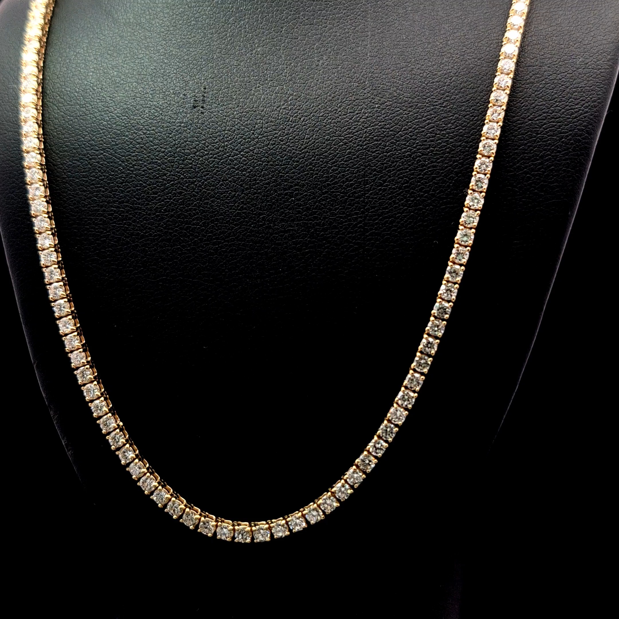 Round Tennis Necklace alternate view 1
