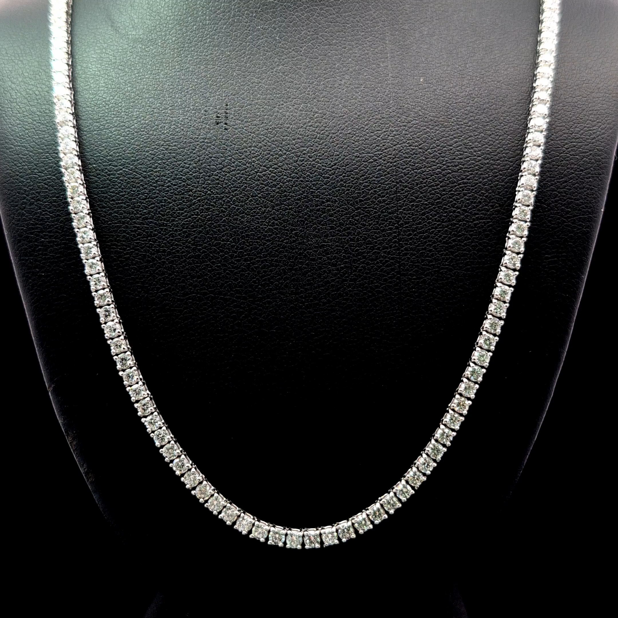 Round Tennis Necklace 6.04 carat Round lab-grown diamond EFG color VS2 clarity stock TJ8552NCW