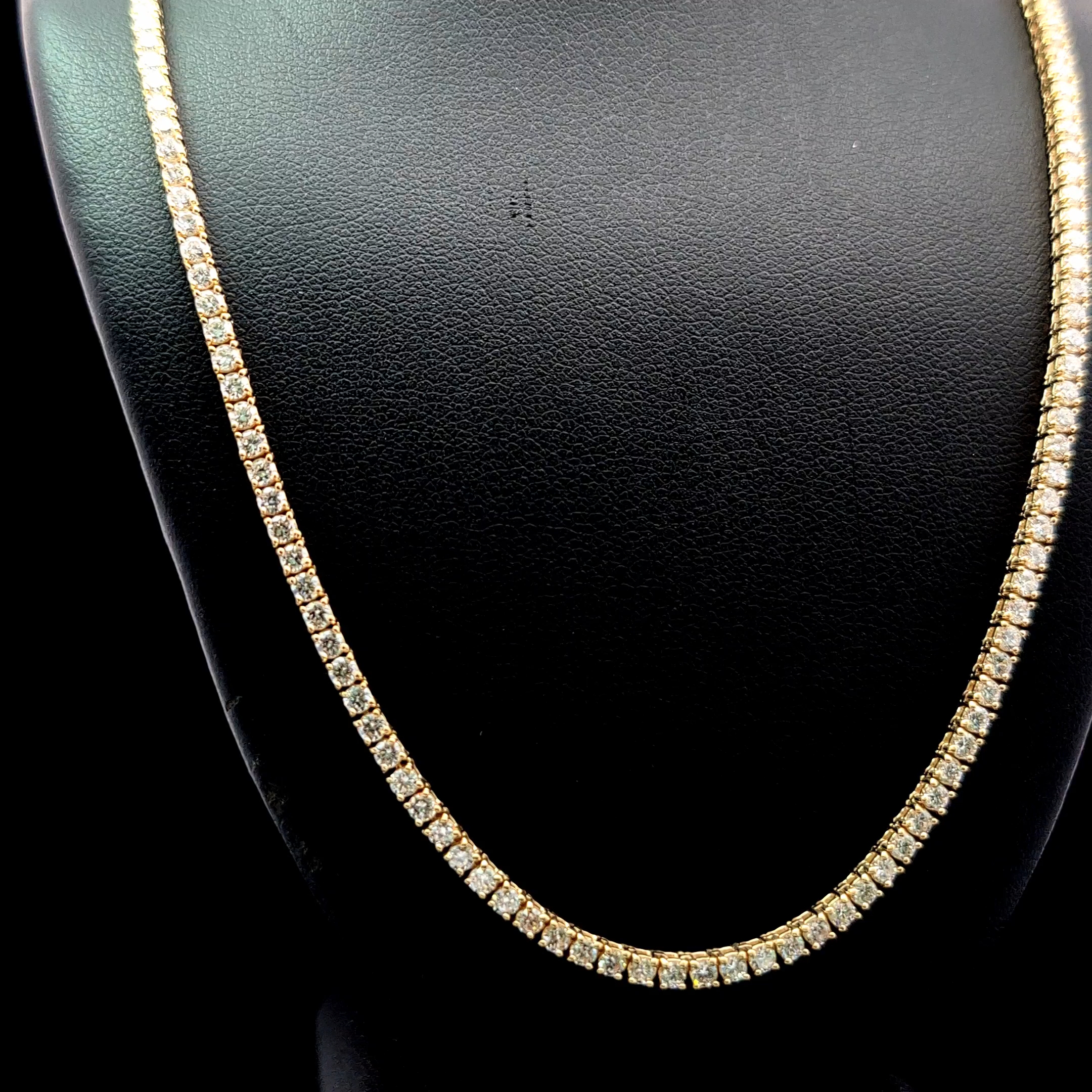 Round Tennis Necklace alternate view 1
