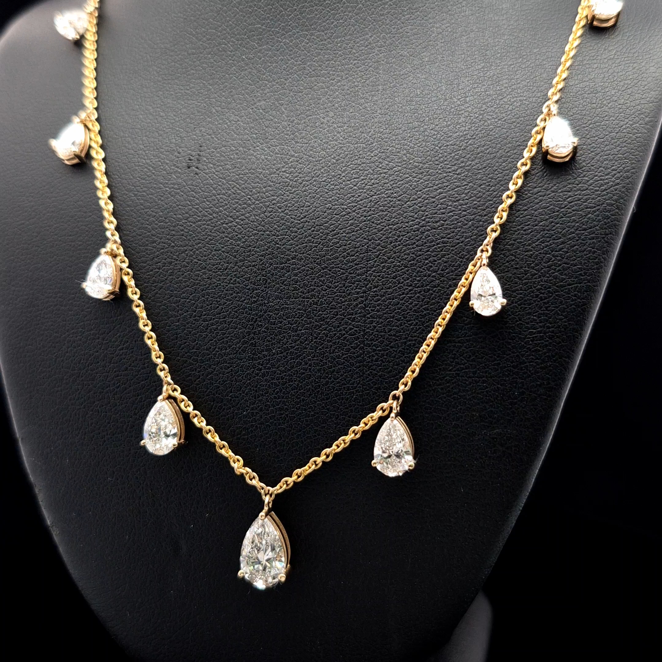 Pear Diamond By Yard Necklace alternate view 1