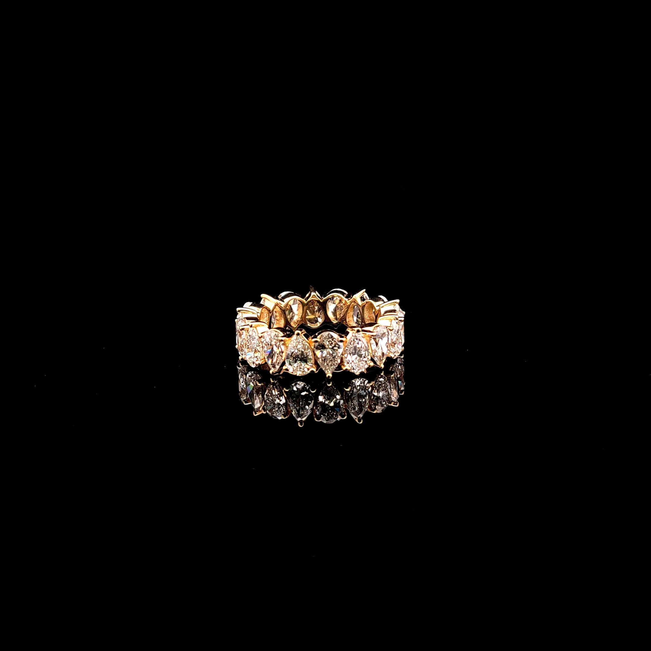 Pear Eternity Ring alternate view 1