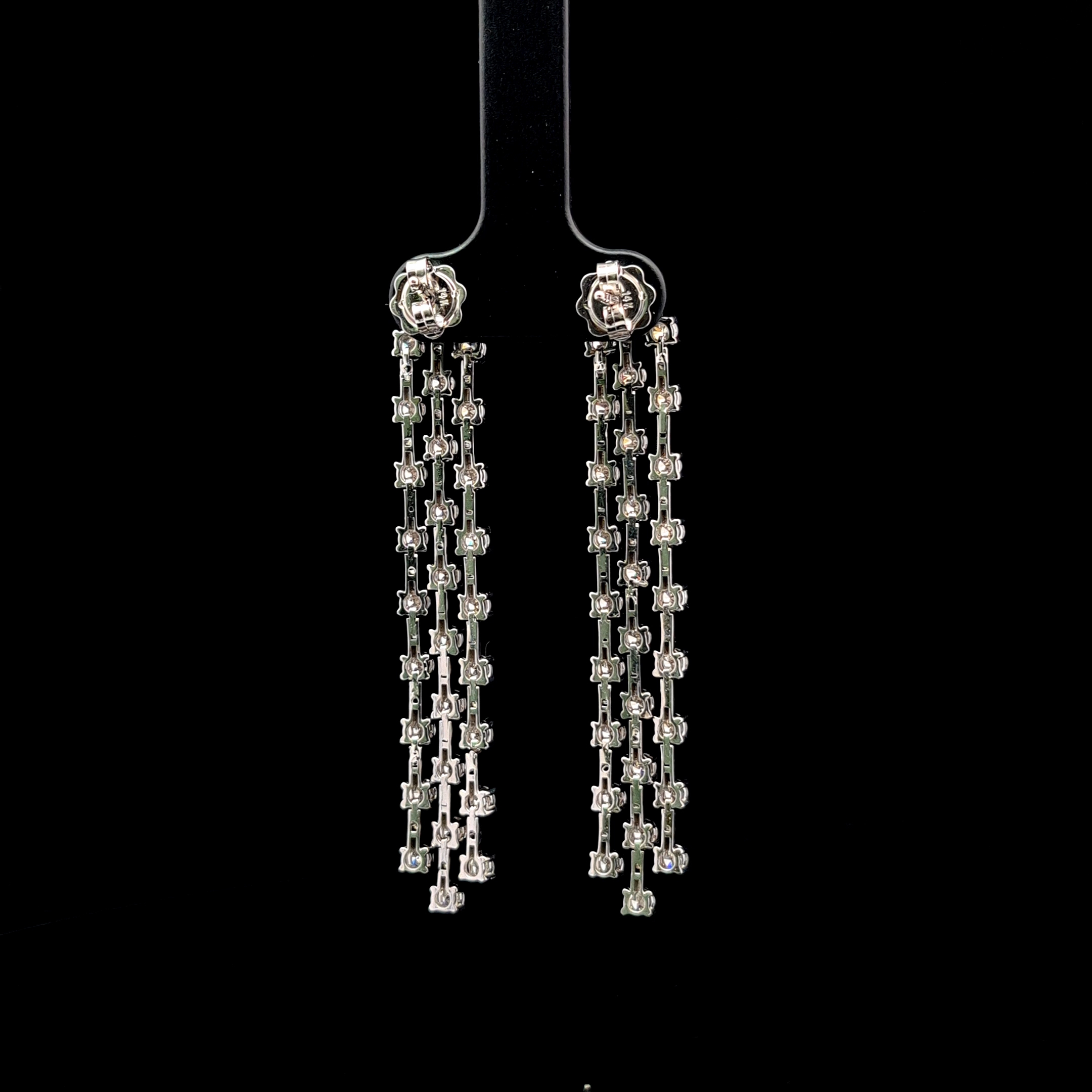 Round 3 Row Drop Earrings alternate view 1