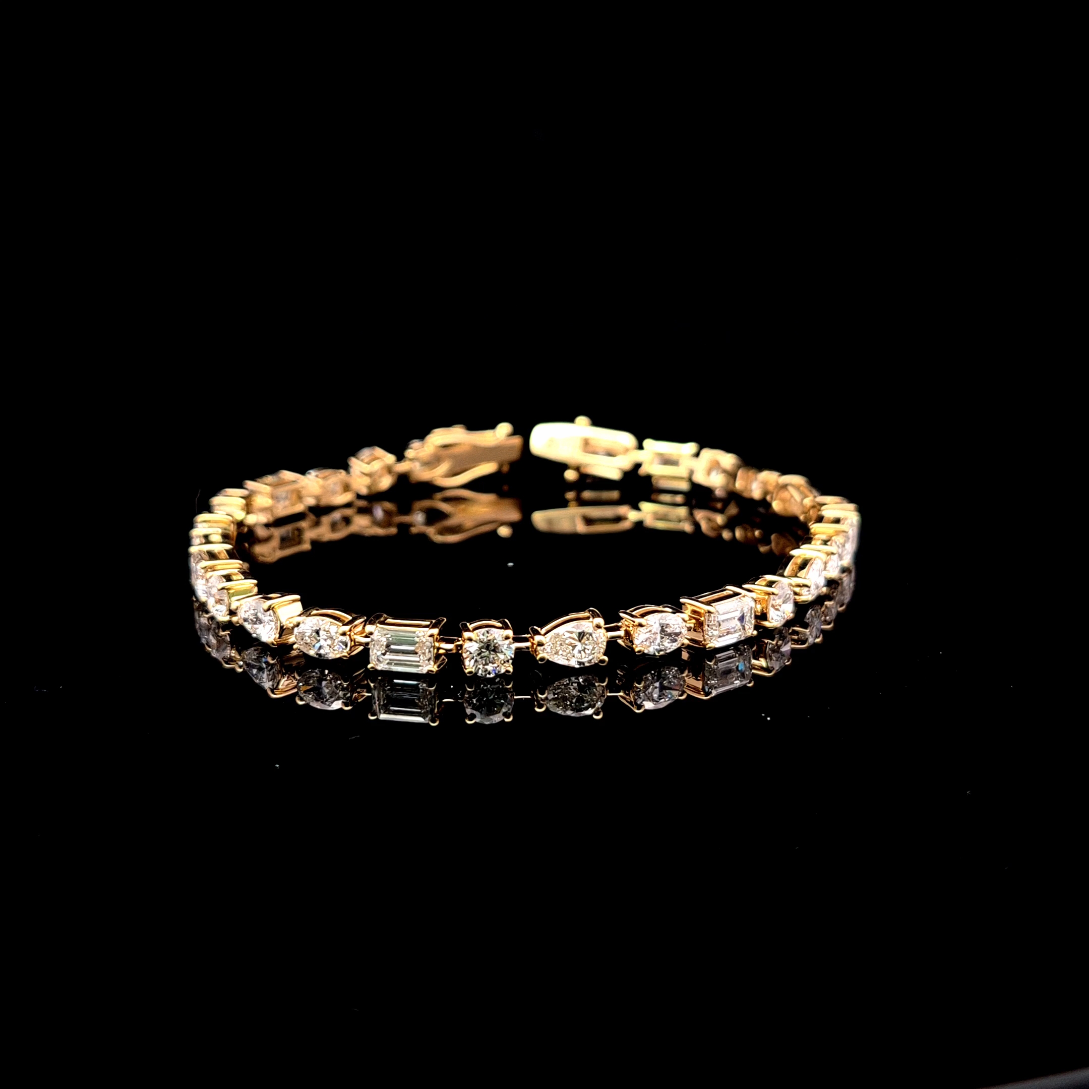 Multi Fancy Bracelet 8 carat Multi lab-grown diamond EFG color VS1 clarity stock TJ9144TBC